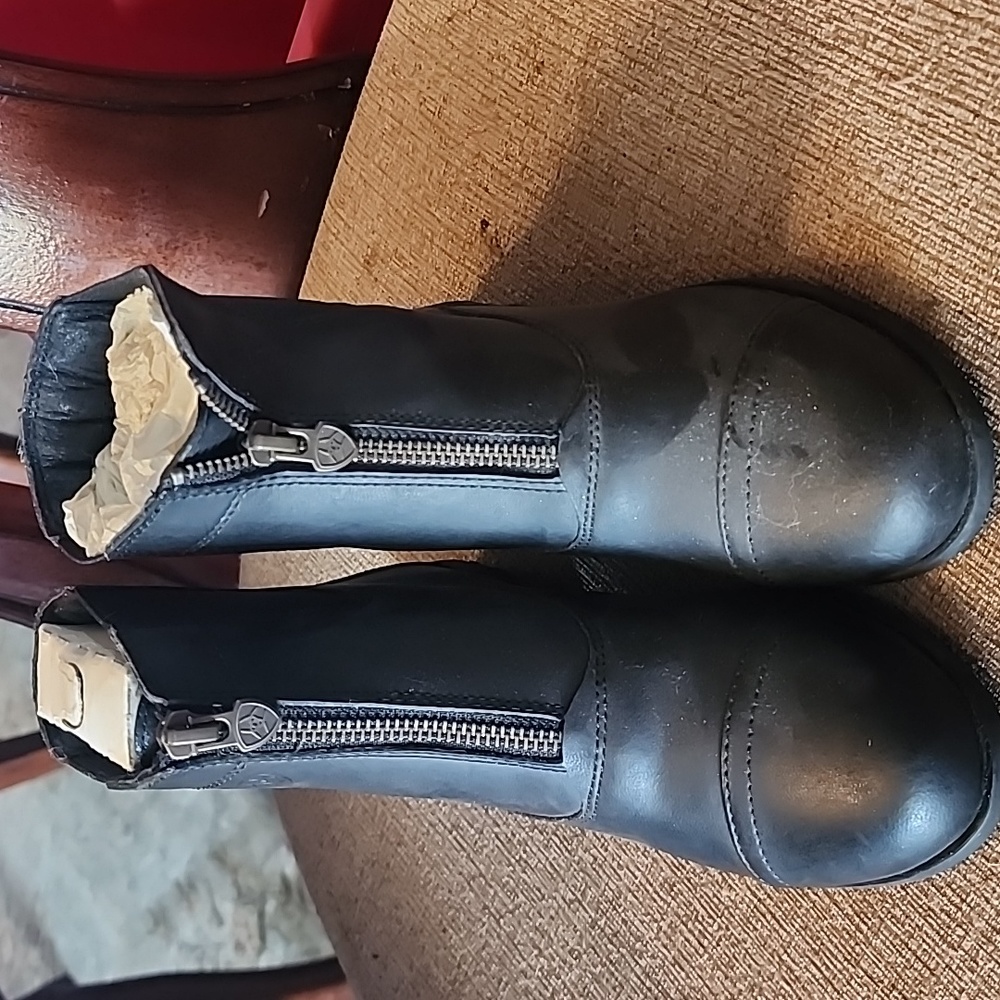 Ariat Kids Black Boots with Zipper